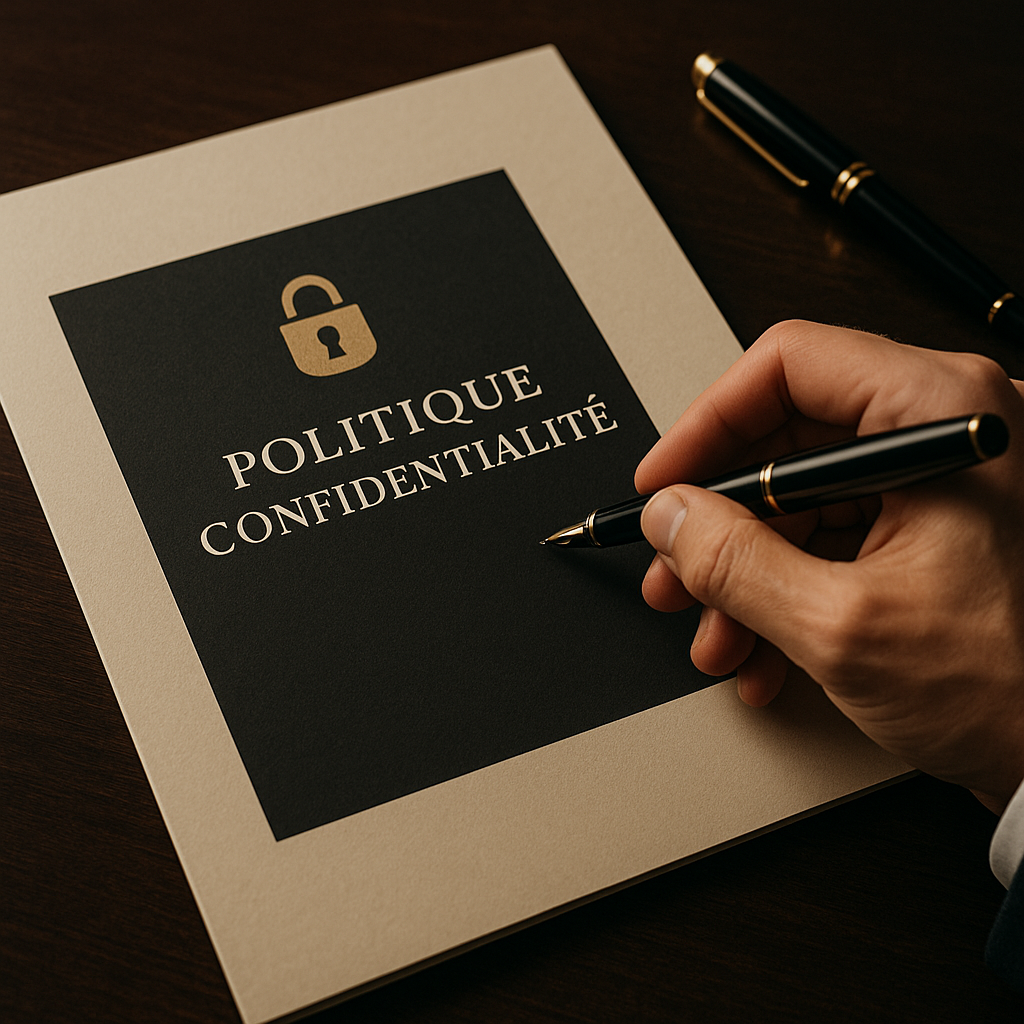Illustration représentant la protection des données personnelles avec un cadenas, une fiche utilisateur et des icônes de sécurité